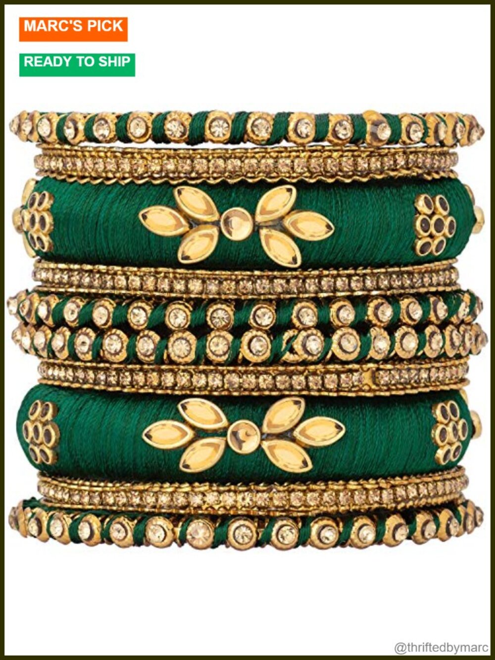 Handcrafted Silk Thread Bangle Set Saree Matching Chuda Traditional Indian